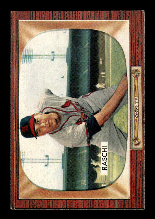 1955 Bowman #185 Vic Raschi St. Louis Cardinals EX 55B10007219