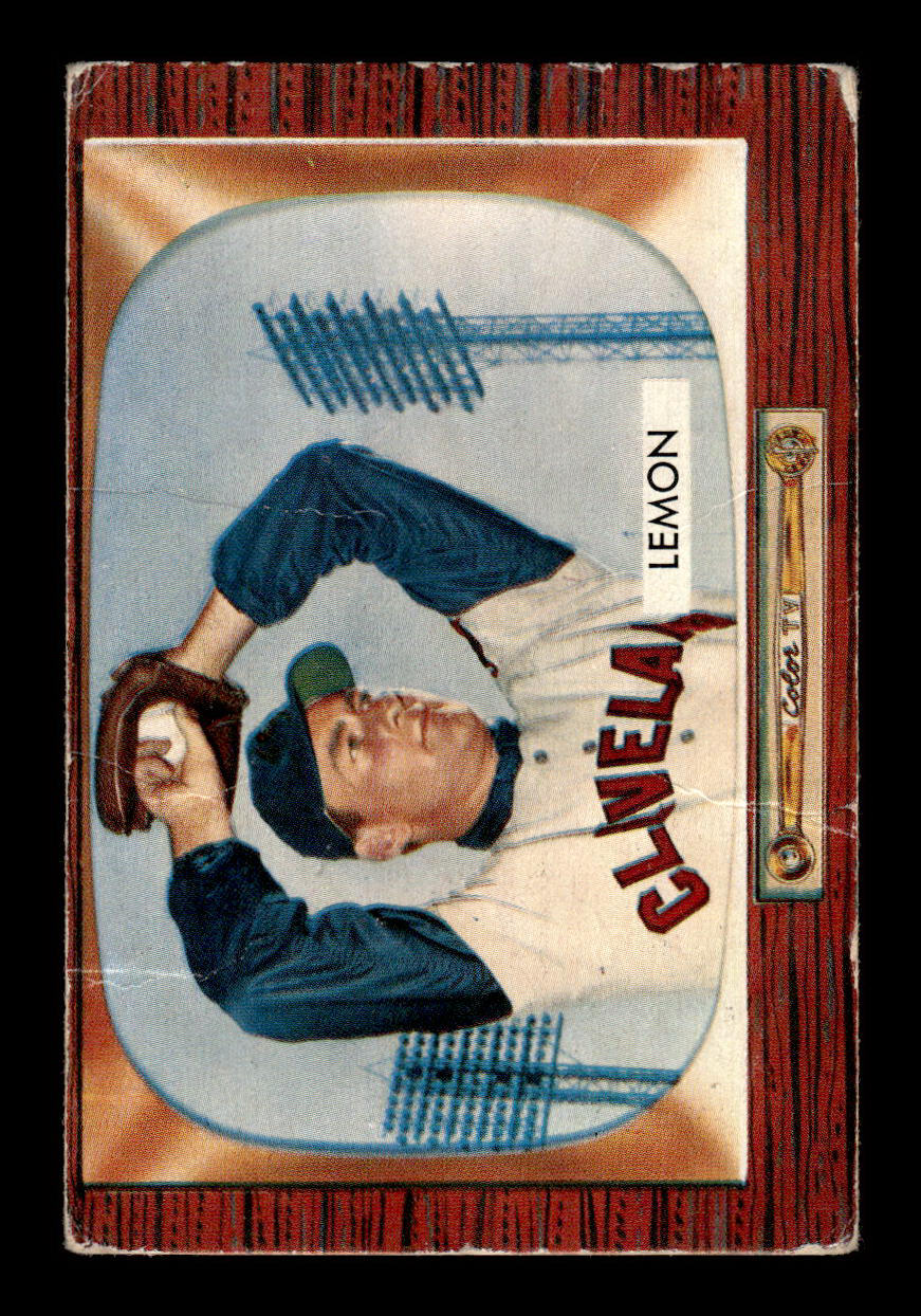 1955 Bowman #191 Bob Lemon Cleveland Indians Poor 55B10007225