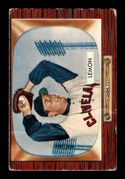 1955 Bowman #191 Bob Lemon Cleveland Indians Poor 55B10007225