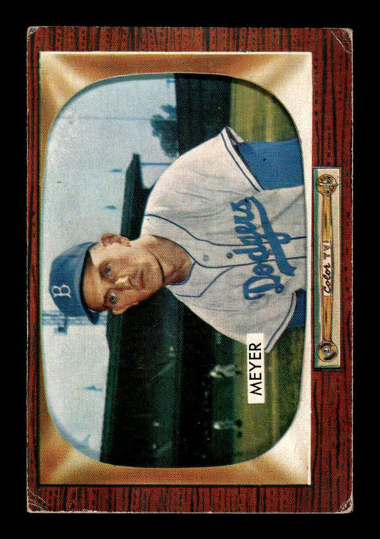 1955 Bowman #196 Russ Meyer Brooklyn Dodgers VG 55B10007230