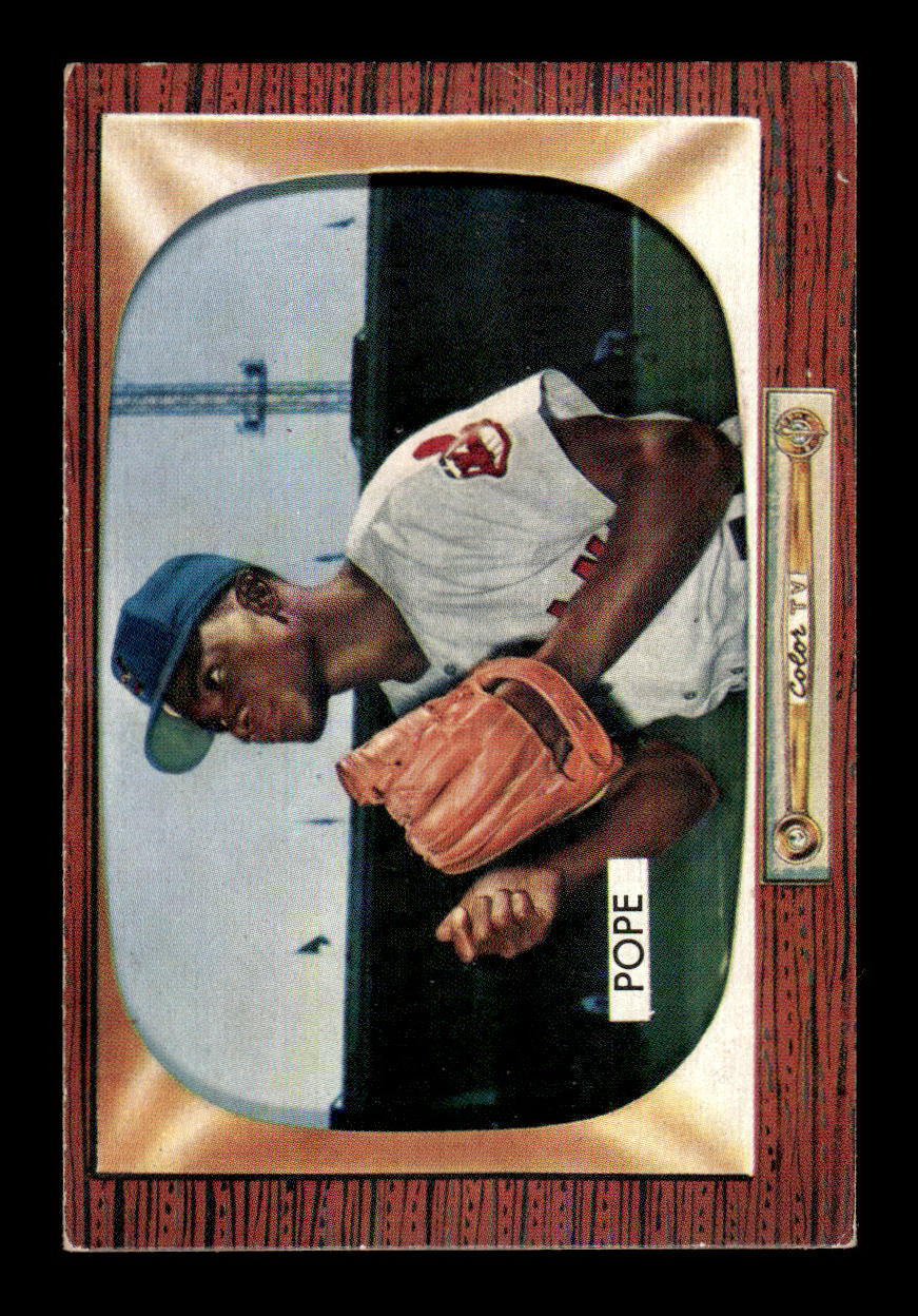 1955 Bowman #198 Dave Pope Cleveland Indians EX 55B10007232