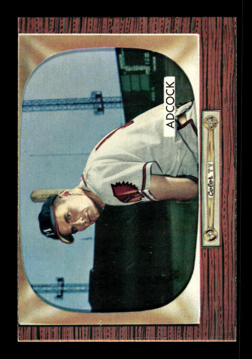 1955 Bowman #218 Joe Adcock Milwaukee Braves VGEX 55B10007251