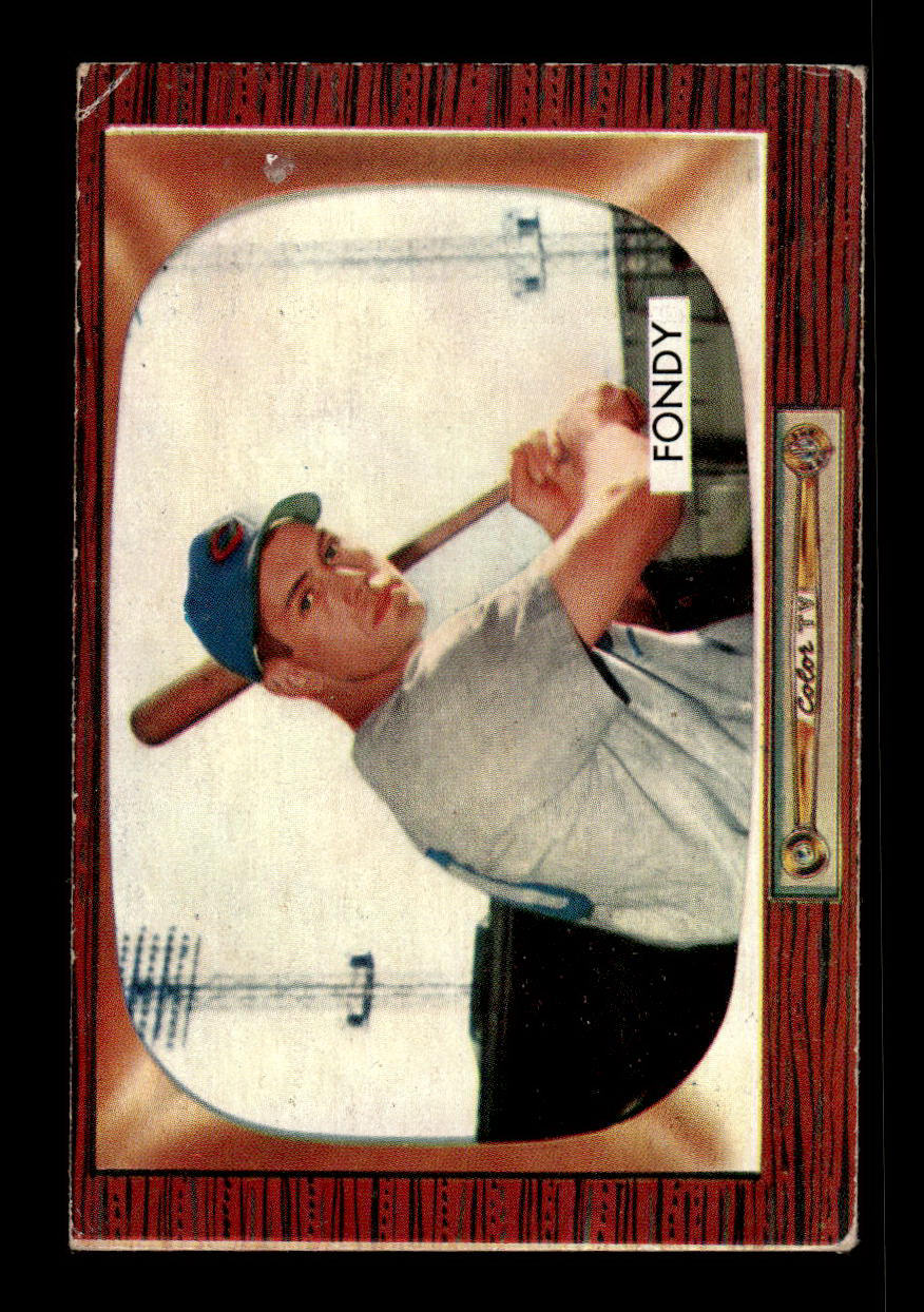 1955 Bowman #224 Dee Fondy Chicago Cubs VGEX 55B10007257