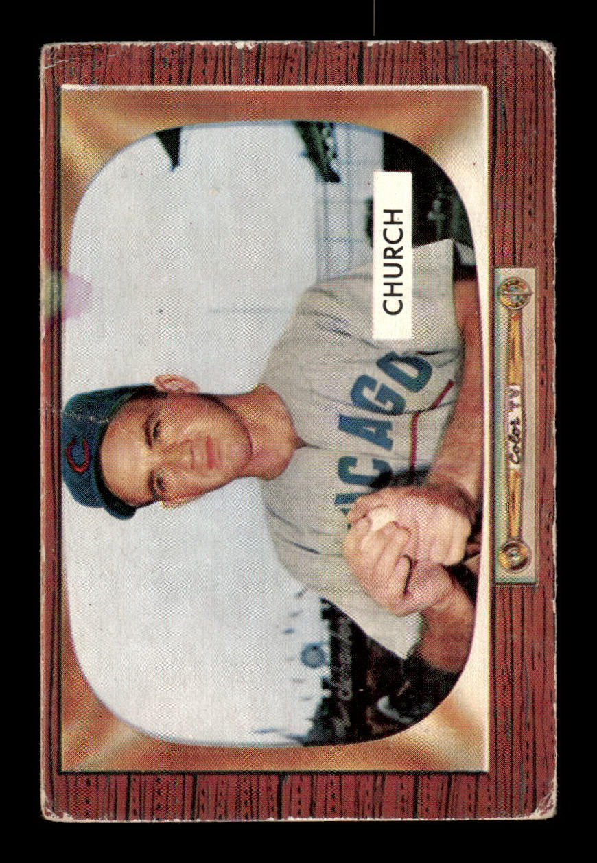 1955 Bowman #273 Bubba Church Chicago Cubs G/VG 55B10007305