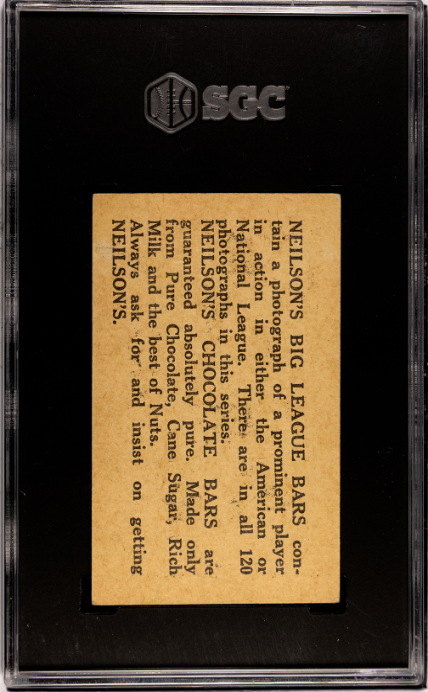 1922 Neilson's Chocolate Boston (V61) # Walter Gerber Type 2 SGC 4.5 SN 4801859