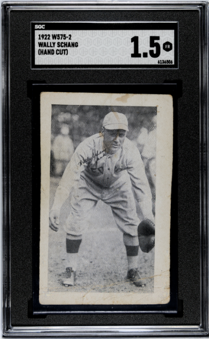 1922 W575-2 # Wally Schang (Hand Cut) SGC 1.5 SN 6136506