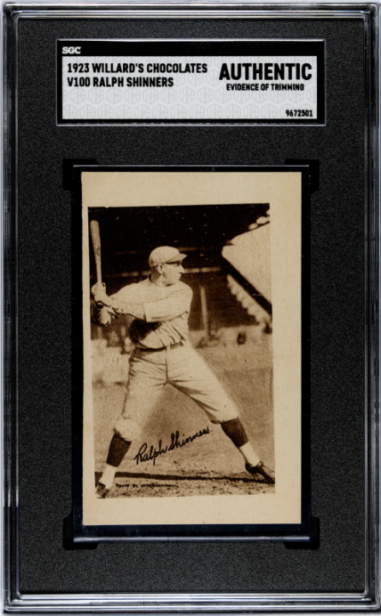 1923 Willard's Chocolates (V100) # Ralph Shinners SGC A SN 9672501