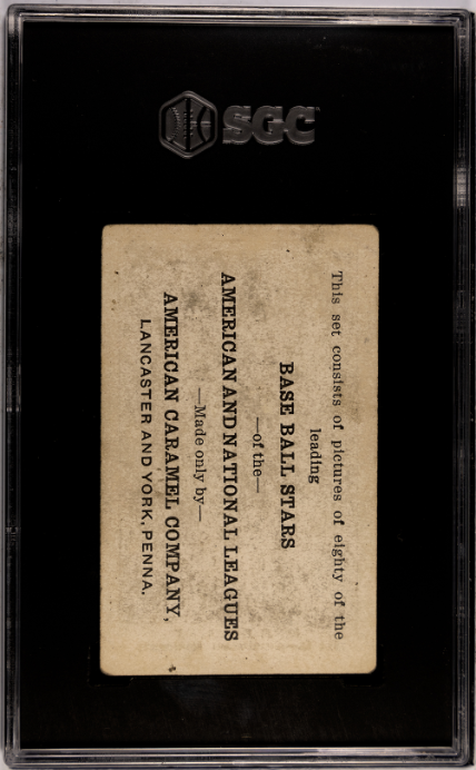 1921 American Caramel Co. Series of 80 (E121) # Jake Daubert SGC 2.5 SN 9915819