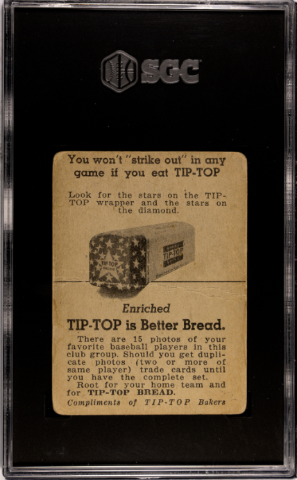 1947 Tip Top Bread George Munger SGC 1 SN 0117793