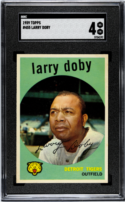 1959 Topps #455 Larry Doby SGC 4 SN 3724197