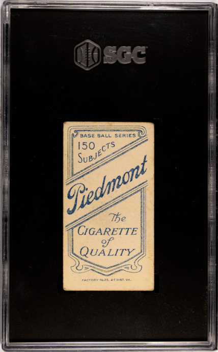 1909 Piedmont Cigarettes T206 Schulte, Wildfire Front View SGC 3 SN 6269521