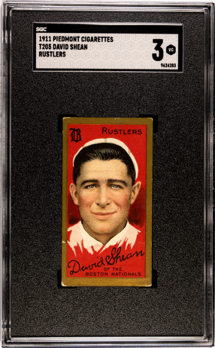 1911 Piedmont Cigarettes T205 Shean, David Rustlers SGC 3 SN 9624283