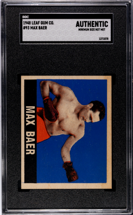 1948 Leaf Gum Co. #93 Max Baer SGC A SN 1271878