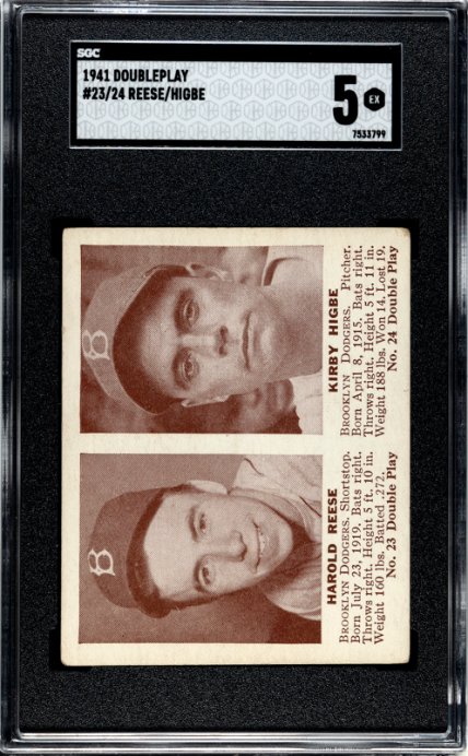 1941 Doubleplay #23/24 Reese/Higbe SGC 5 SN 7533799