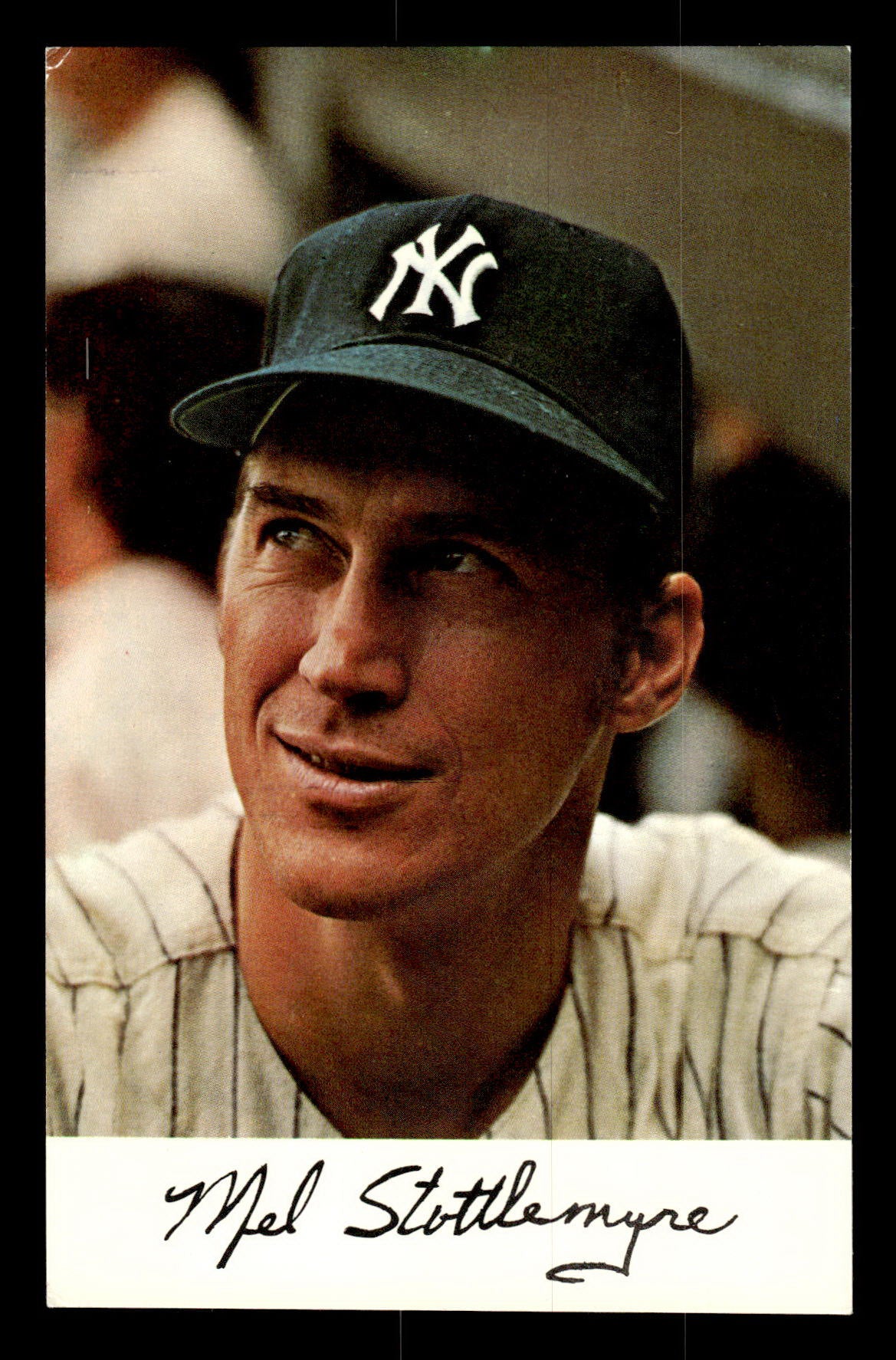 1971 New York Yankees Clinic Day Postcards Mel Stottlemyre EX 55B10007423