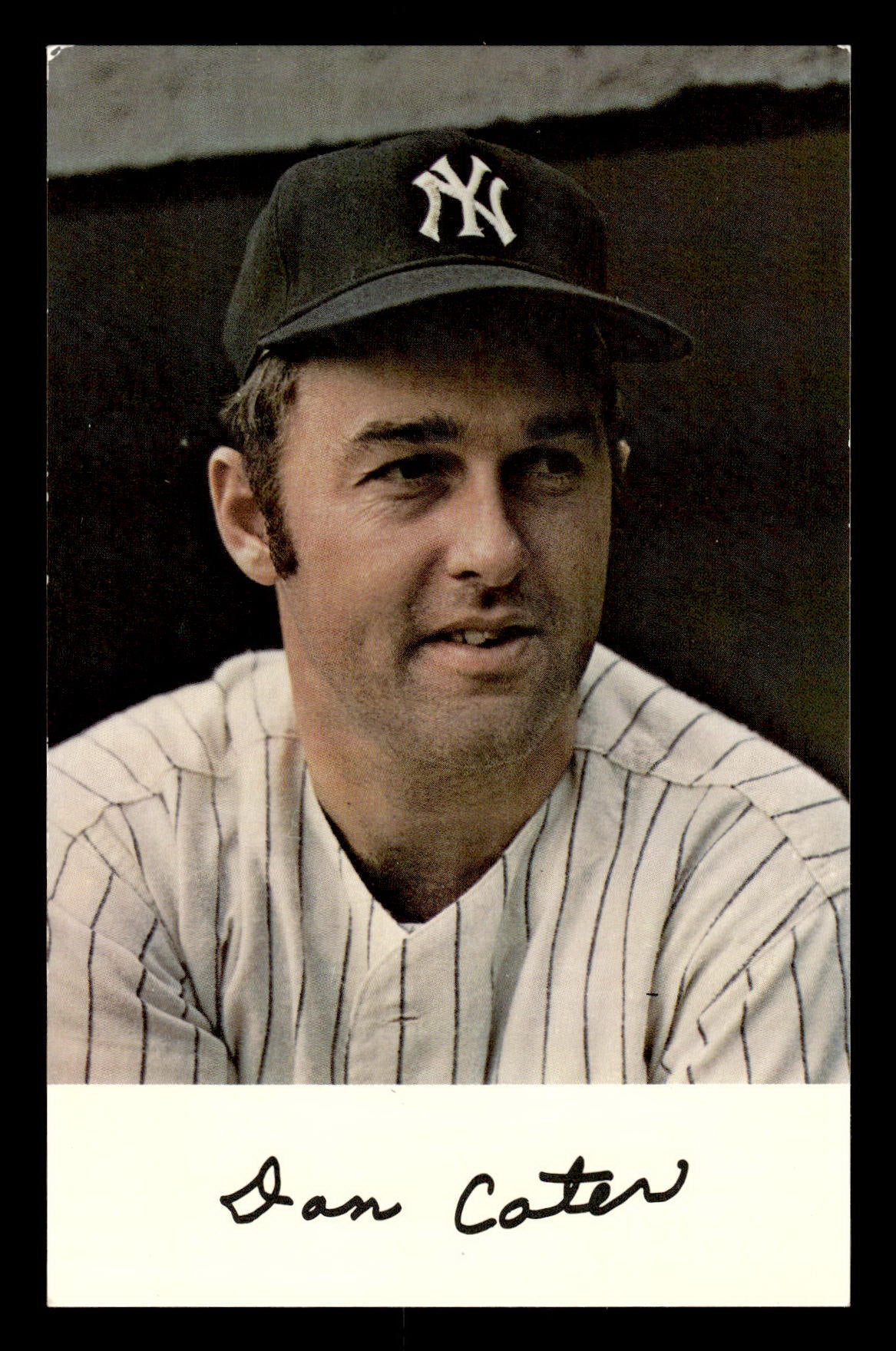 1971 New York Yankees Clinic Day Postcards Danny Cater EX 55B10007425