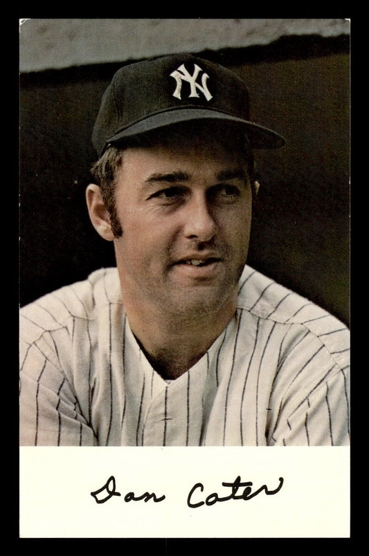 1971 New York Yankees Clinic Day Postcards Danny Cater EX 55B10007425