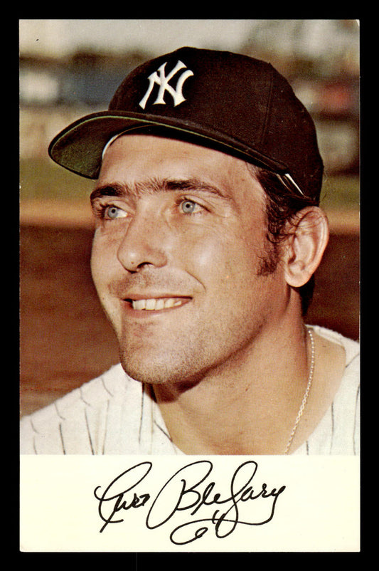1971 New York Yankees Clinic Day Postcards Curt Blefary EX 55B10007429