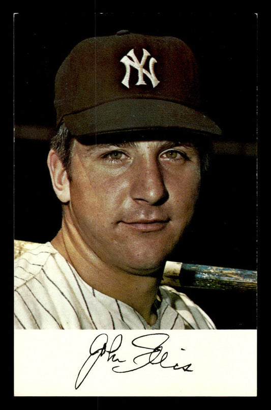 1971 New York Yankees Clinic Day Postcards John Ellis EX 55B10007430