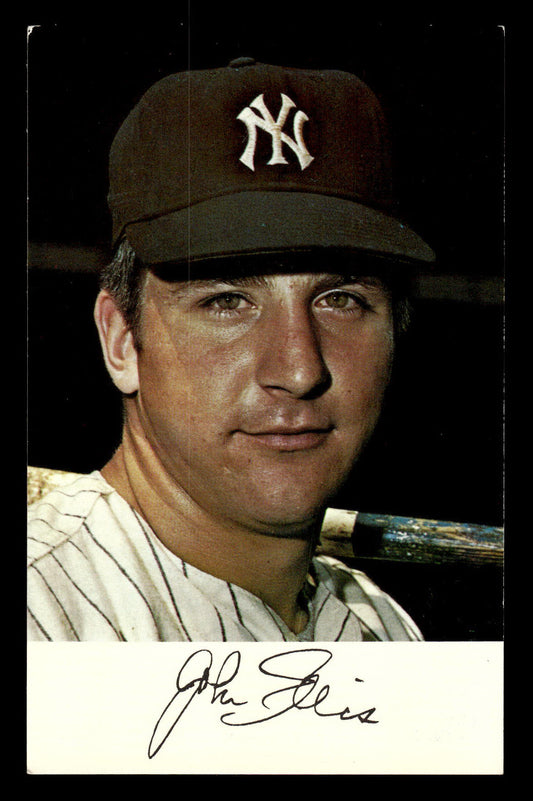 1971 New York Yankees Clinic Day Postcards John Ellis EX 55B10007431