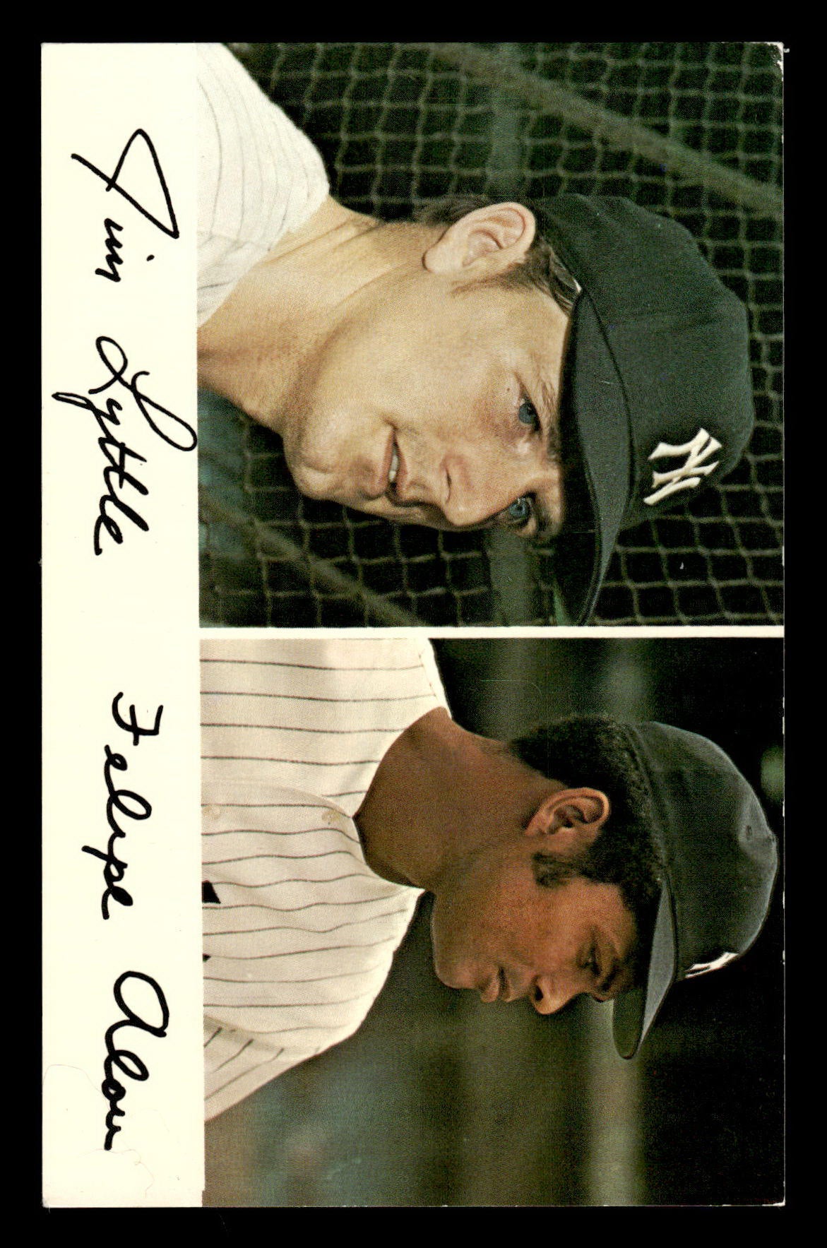 1971 New York Yankees Clinic Day Postcards Lyttle / Alou EX 55B10007437