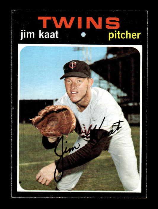 1971 Topps #245 Jim Kaat Minnesota Twins EX 55B10007445