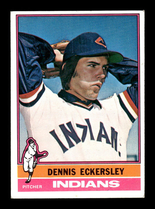 1976 Topps #98 Dennis Eckersley Cleveland Indians EX 55B10007461