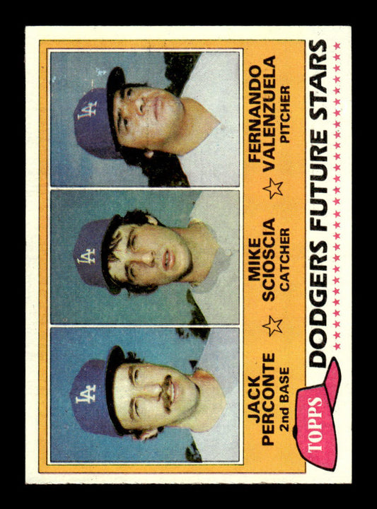 1981 Topps #302 Future Stars Scioscia Valenzuela RC EX 55B10007462