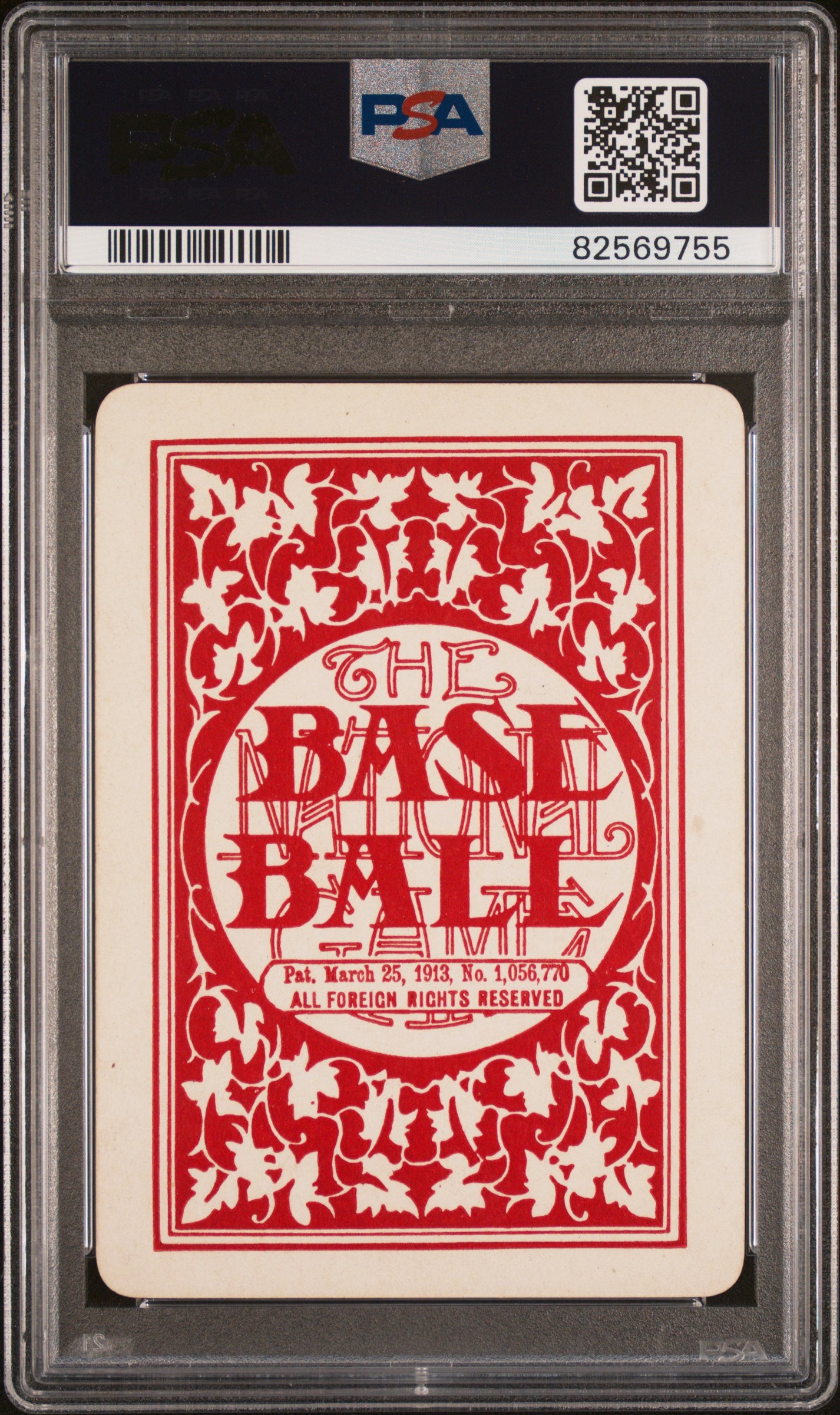 1913 National Game # Frank Chance PSA 7 SN 82569755