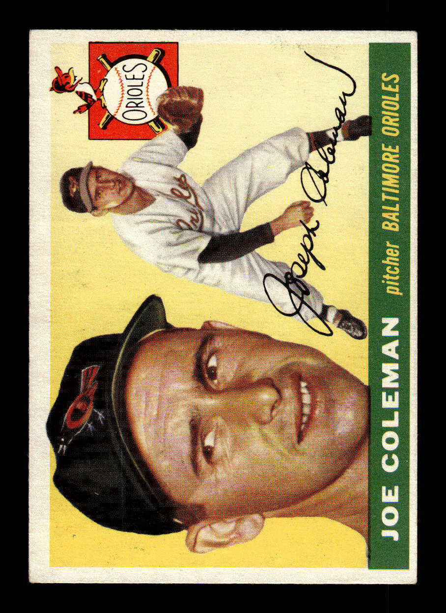 1955 Topps #162 Joe Coleman Baltimore Orioles EX - HI# 55B10007515