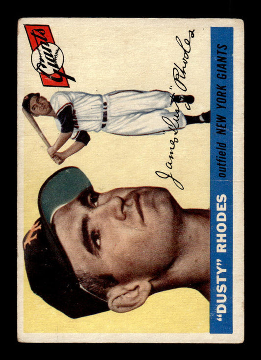 1955 Topps #1 Dusty Rhodes New York Giants VG 55B10007518