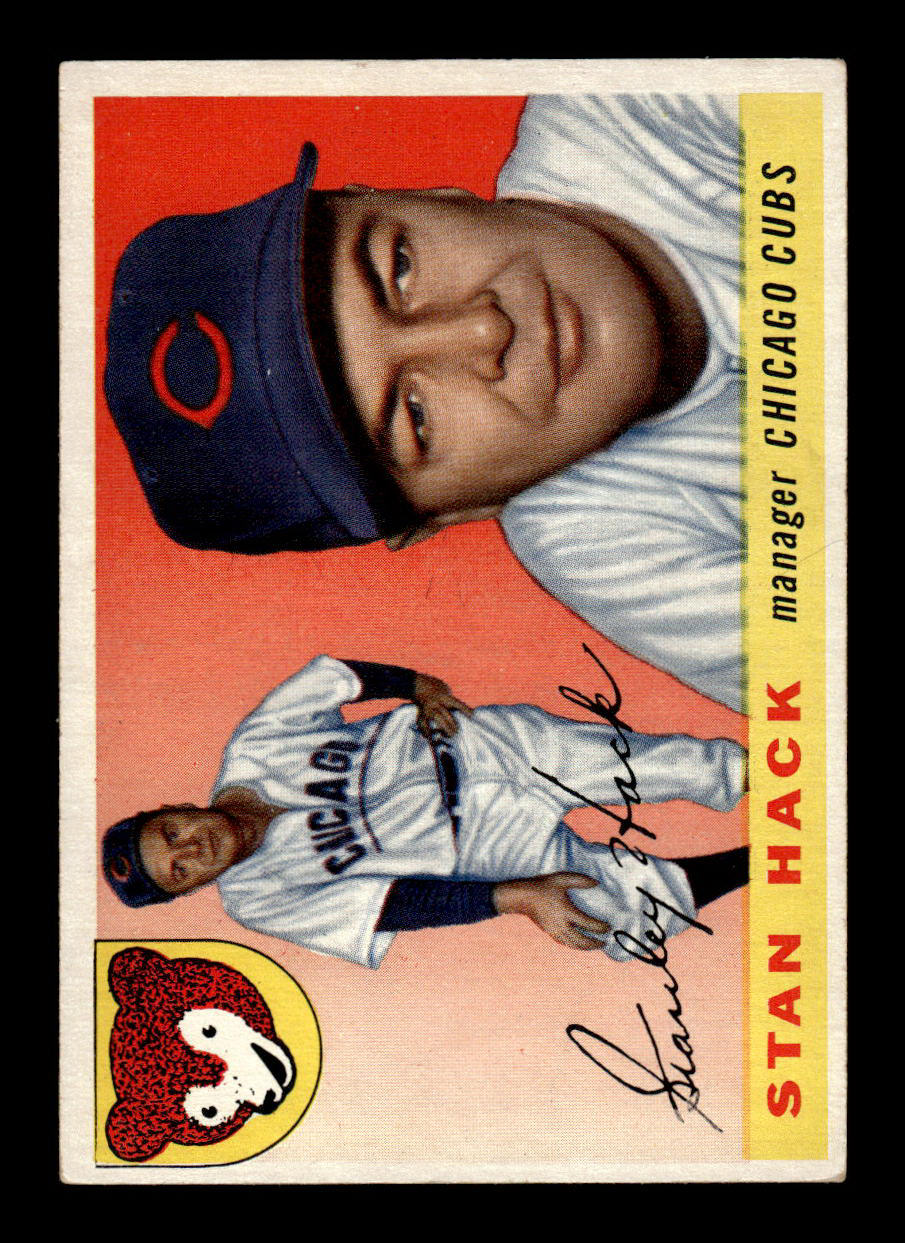 1955 Topps #6 Stan Hack Chicago Cubs VG 55B10007520