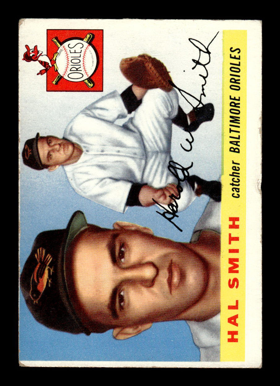 1955 Topps #8 Hal Smith Baltimore Orioles VG 55B10007521