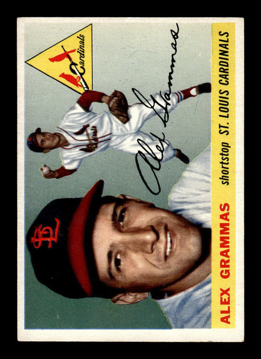 1955 Topps #21 Alex Grammas St. Louis Cardinals EX 55B10007529
