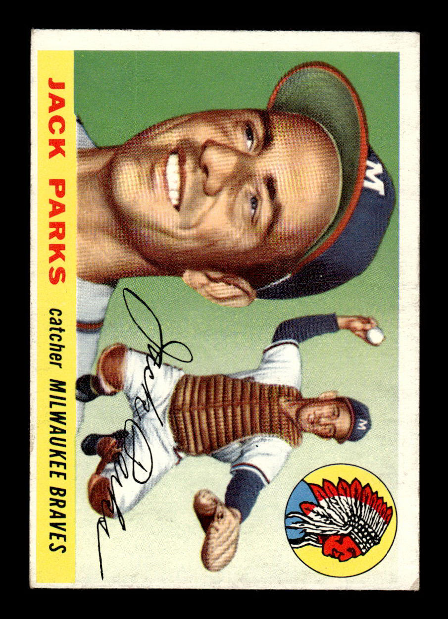 1955 Topps #23 Jack Parks Milwaukee Braves VGEX 55B10007531