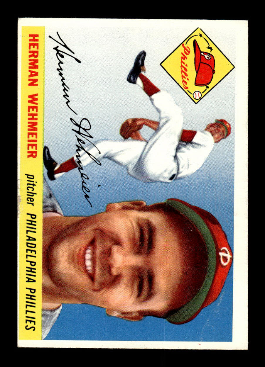 1955 Topps #29a Herman Wehmeier Philadelphia Phillies VG 55B10007535