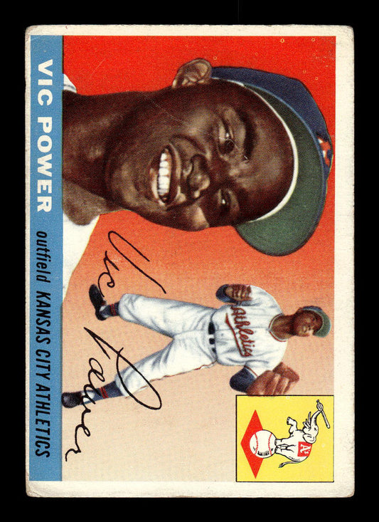 1955 Topps #30 Vic Power Kansas City Athletics VG 55B10007536