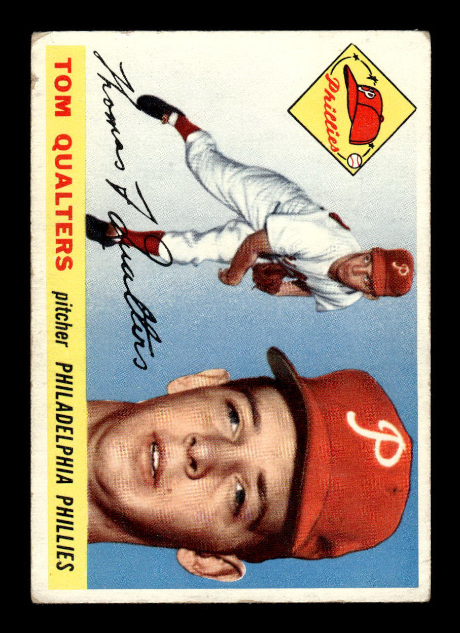 1955 Topps #33 Tom Qualters Philadelphia Phillies Poor mk 55B10007538