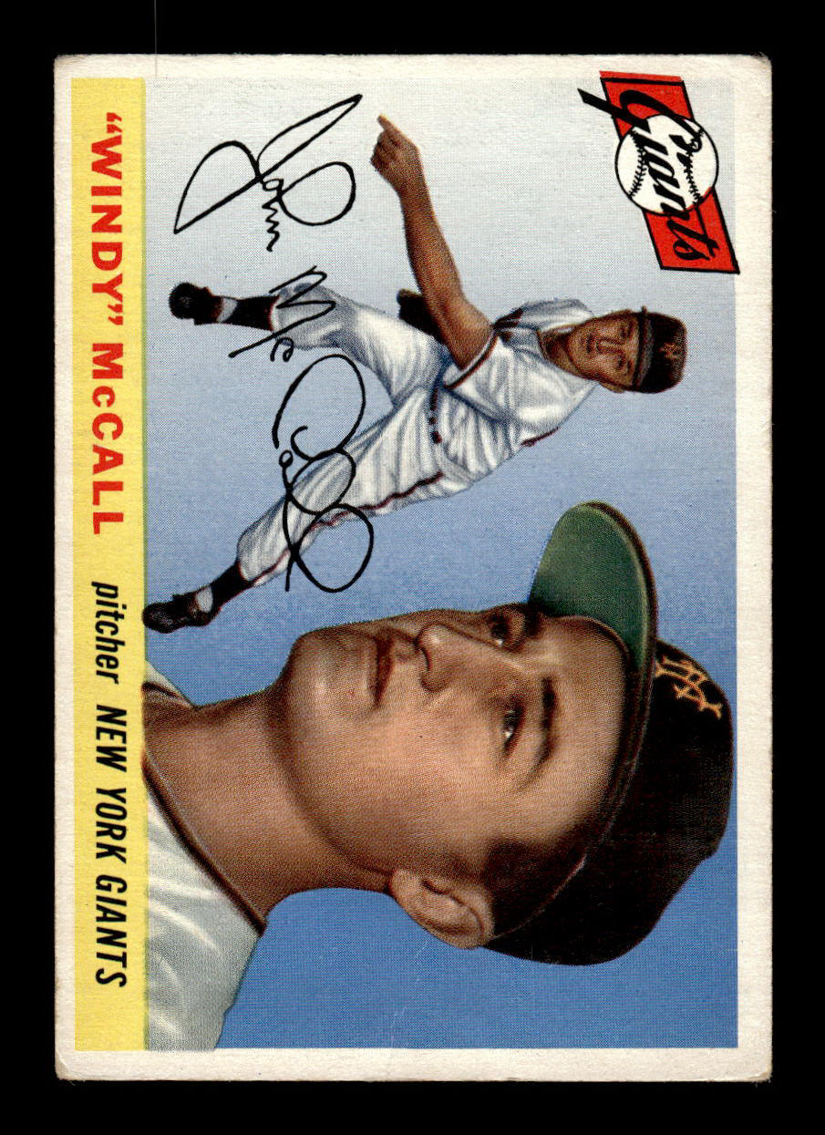 1955 Topps #42 Windy McCall New York Giants VG 55B10007545