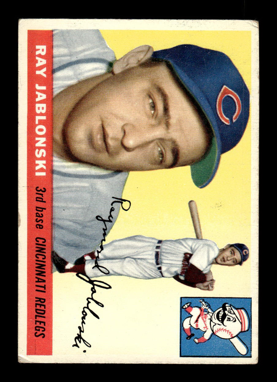 1955 Topps #56 Ray Jablonski Cincinnati Redlegs VG 55B10007552