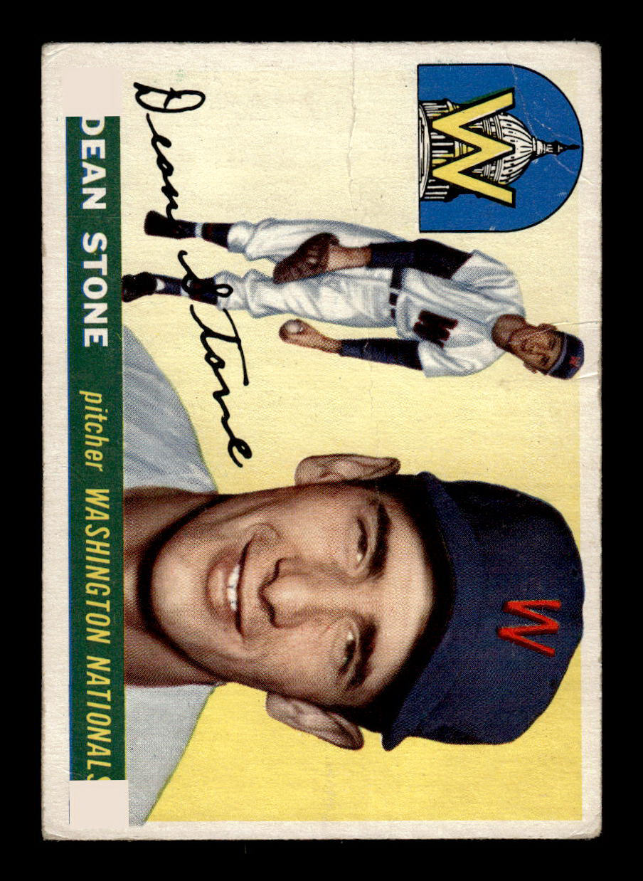 1955 Topps #60 Dean Stone Washington Senators Poor 55B10007556