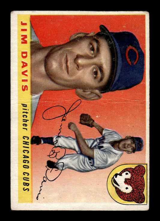1955 Topps #68 Jim Davis Chicago Cubs Poor 55B10007563
