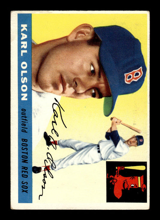 1955 Topps #72 Karl Olson Boston Red Sox VGEX 55B10007567