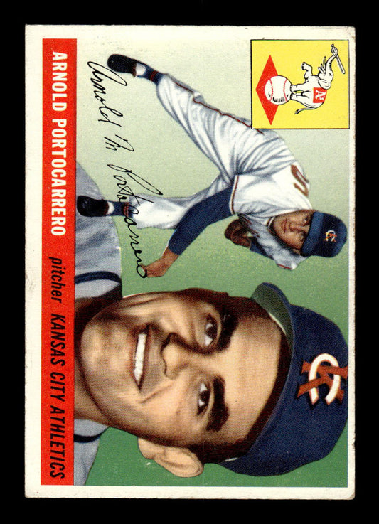 1955 Topps #77 Arnold Portocarrero Kansas City Athletics VG 55B10007570