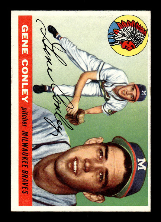 1955 Topps #81 Gene Conley Milwaukee Braves VG 55B10007572