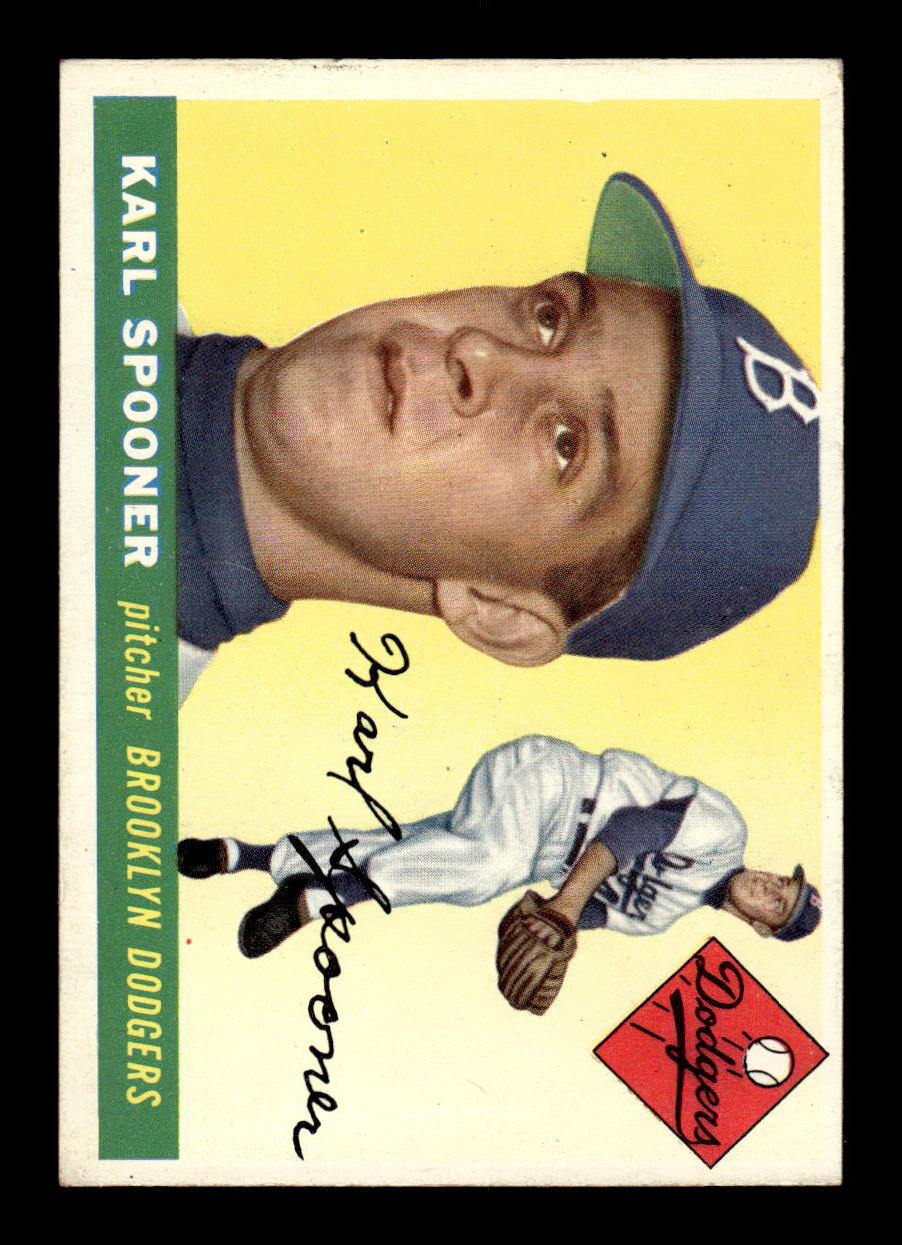 1955 Topps #90 Karl Spooner Brooklyn Dodgers VG 55B10007579