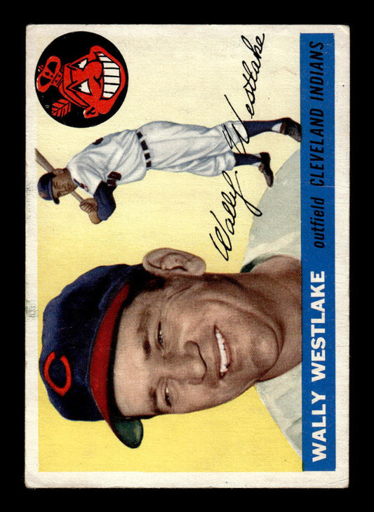 1955 Topps #102 Wally Westlake Cleveland Indians VG 55B10007589