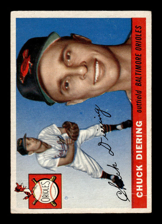 1955 Topps #105 Chuck Diering Baltimore Orioles VG 55B10007591