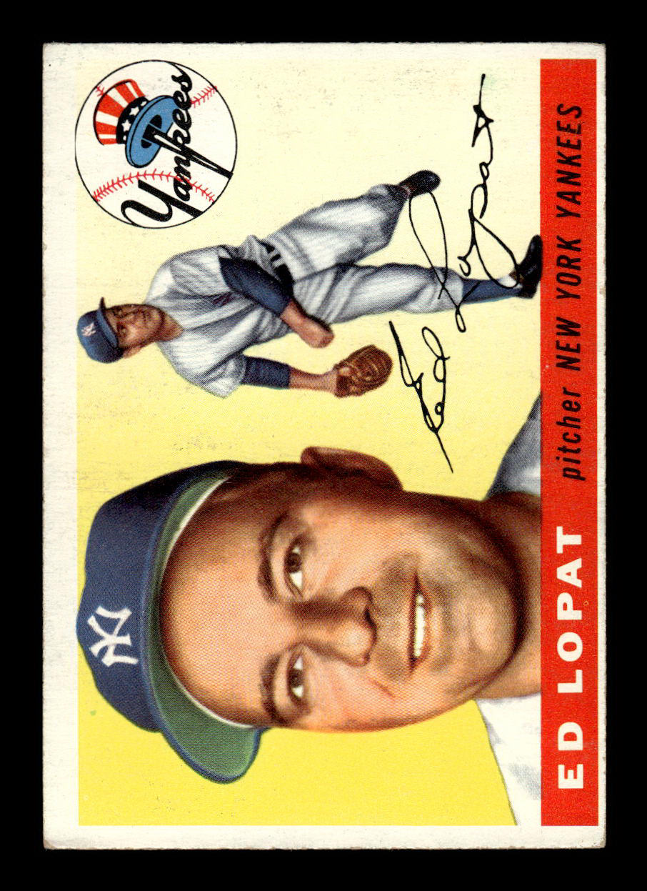 1955 Topps #109 Ed Lopat New York Yankees VG 55B10007593