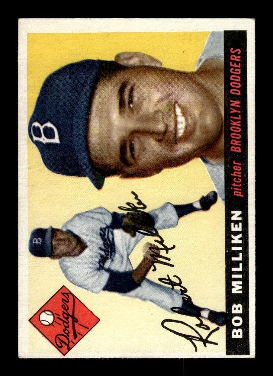 1955 Topps #111 Bob Milliken Brooklyn Dodgers VG 55B10007595